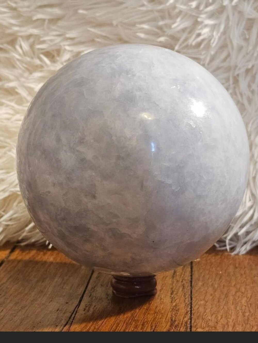 🎃OFFERS WELCOME🖤XXL 5.5LBS👻HUGE Celestite Statement Sphere-Orig $600🖤PRETTY!